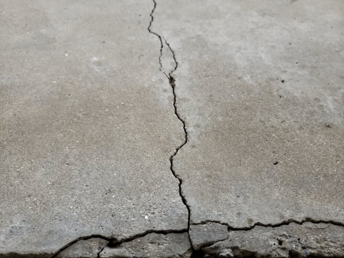 Cracked Concrete? See how we repaired our gross patio 2021