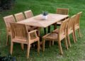 MAESTRO Outdoor Dining Table in Natural Reclaimed Teak W330
