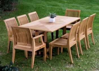 MAESTRO Outdoor Dining Table in Natural Reclaimed Teak W330
