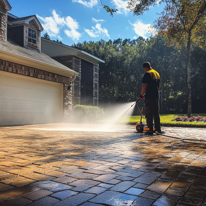 Can you pressure wash a paver patio? | JS Brick Pavers