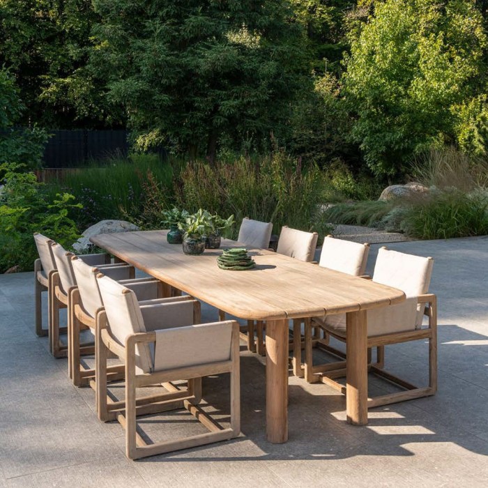 Reclaimed Teak Garden Dining Tables Only in 2 Sizes, Priced From....