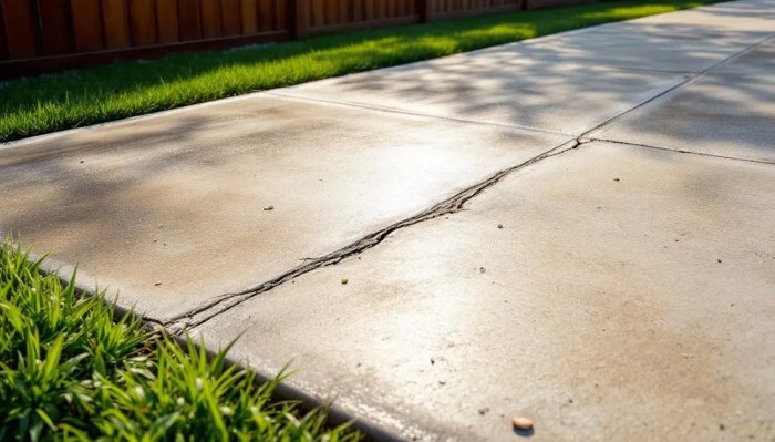 Porch Concrete Crack Repair