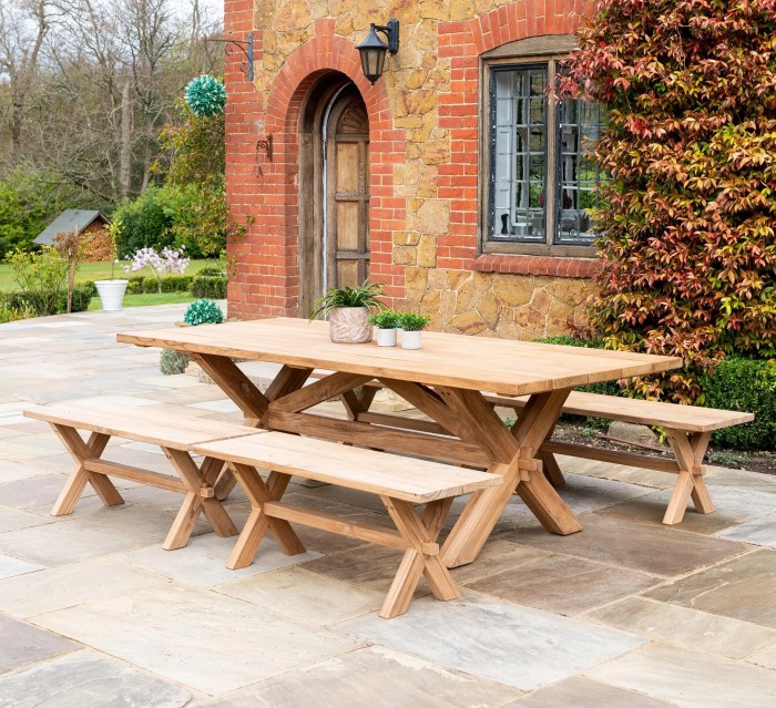 Teak Garden Dining Table by Teak Furniture Indonesia