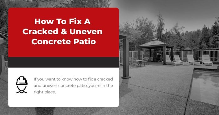 What do do with our cracked and broken, poured concrete patio?